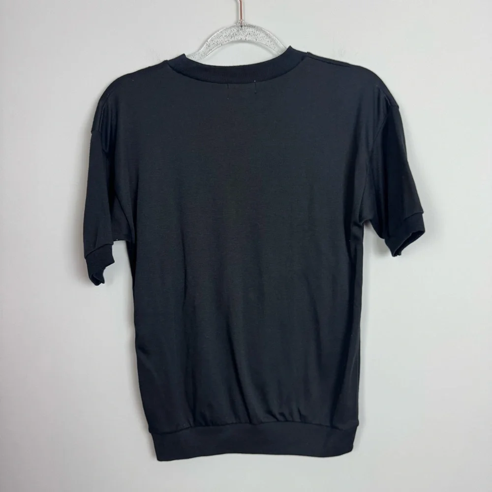 DUET | Vintage Black Tropical Hammock Island Beach Tee Women’s Size Small - Picture 9 of 9